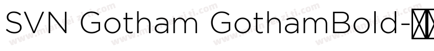 SVN Gotham GothamBold字体转换